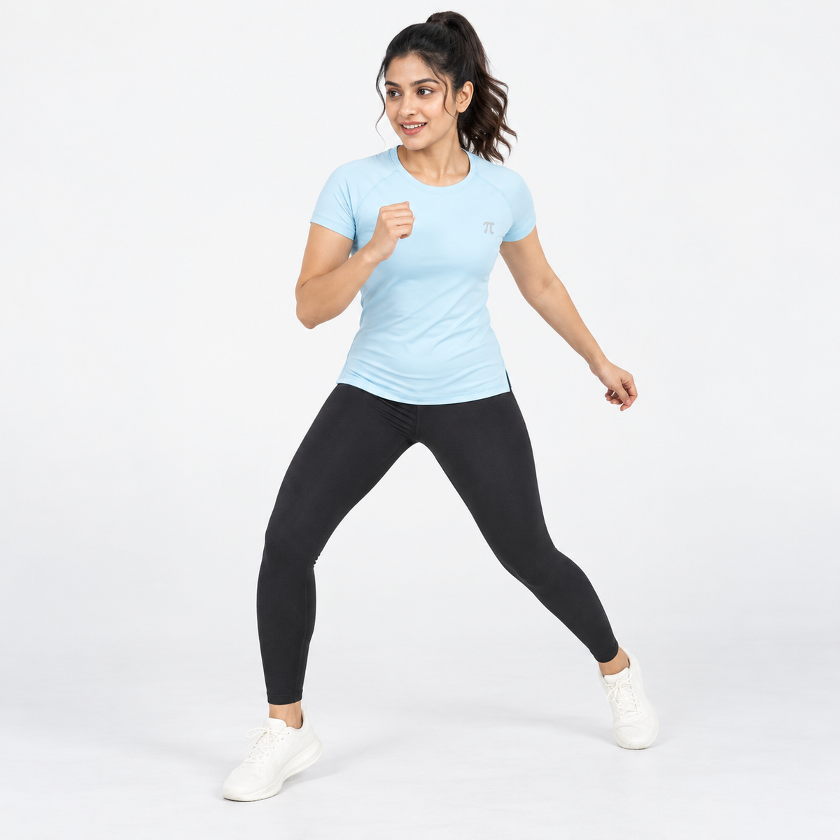 Icy Sky Blue Flow Active Tee