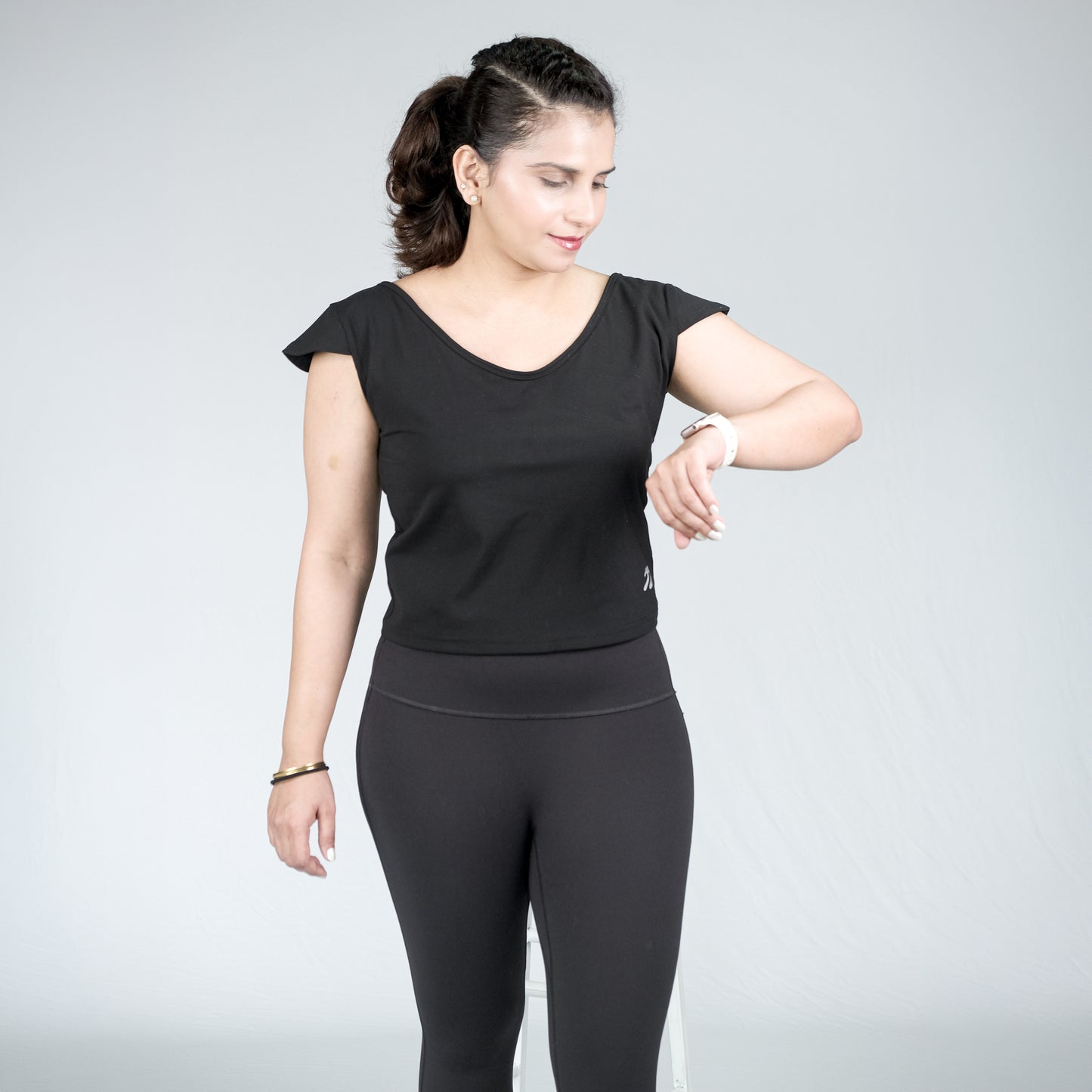 Midnight Muse Stylish Crop Top