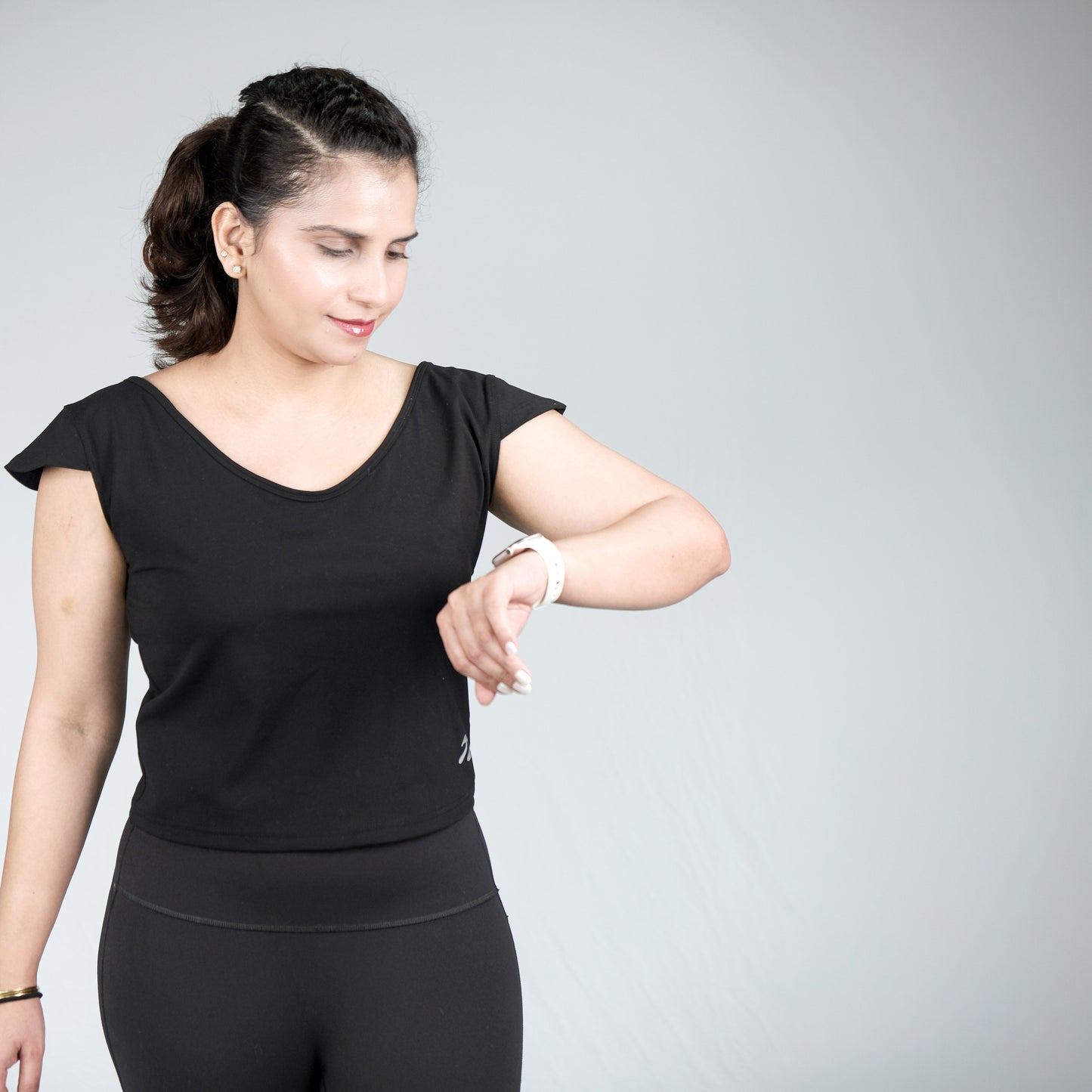 Midnight Muse Stylish Crop Top