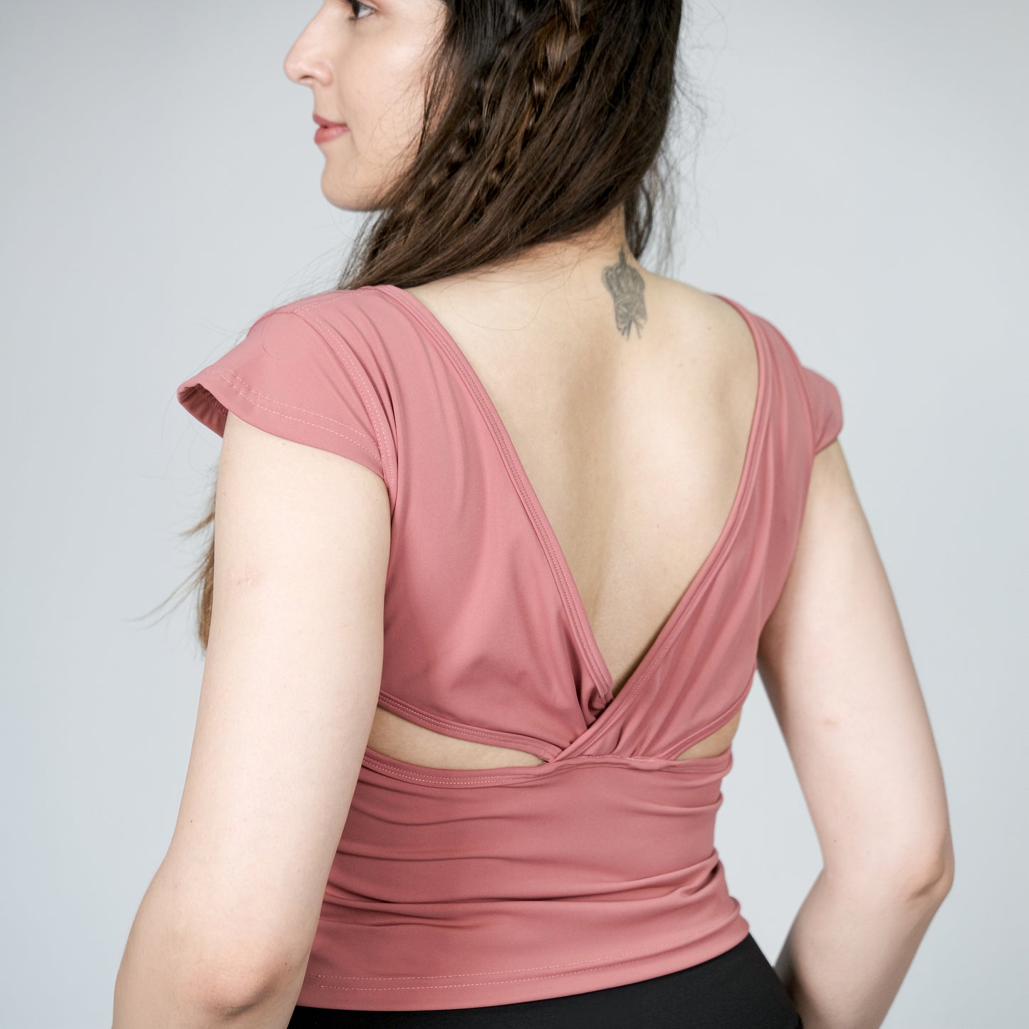 Peach Glow Stylish Crop Top