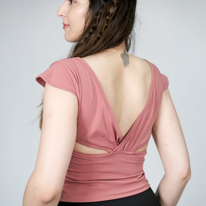 Peach Glow Stylish Crop Top