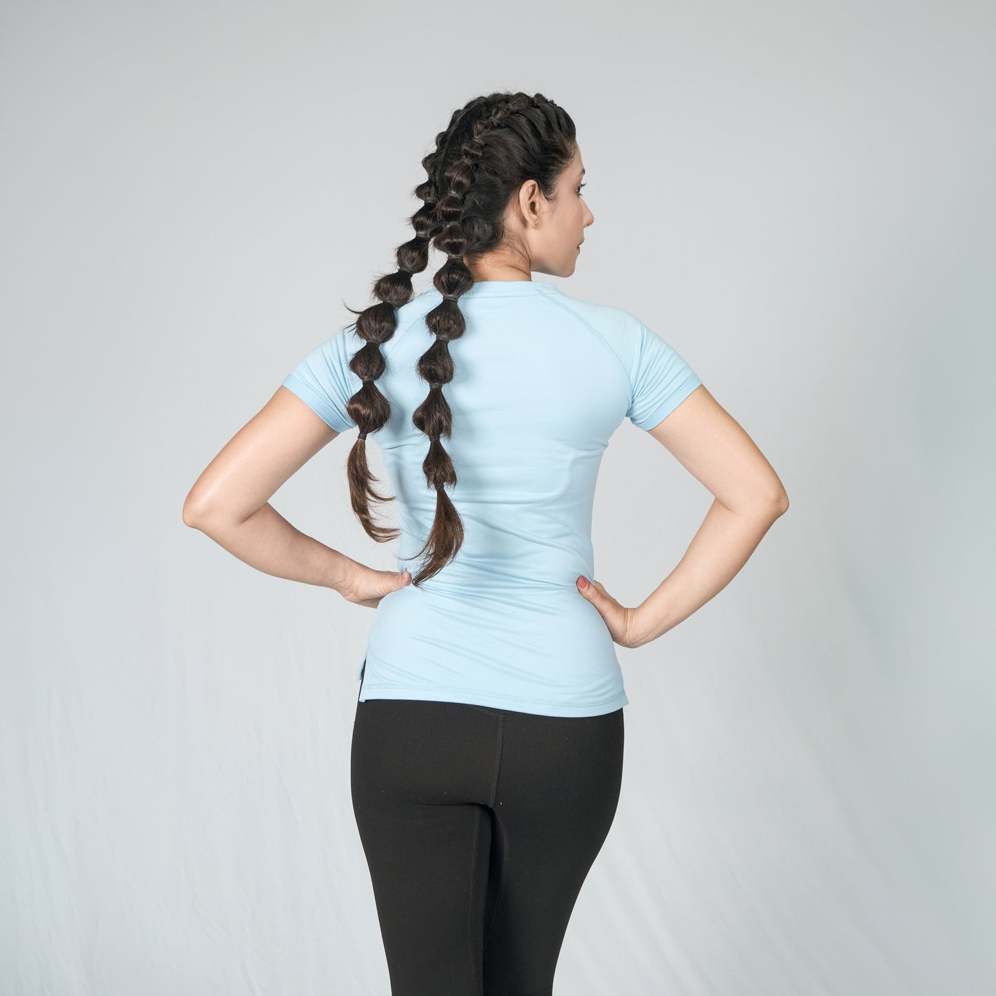 Icy Sky Blue Flow Active Tee