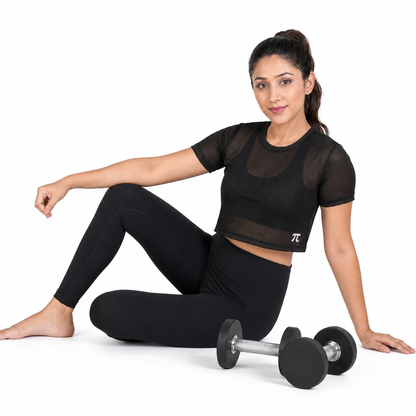 Black PowerMesh Top