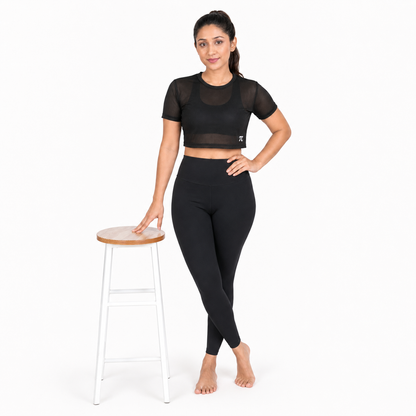 Black PowerMesh Top
